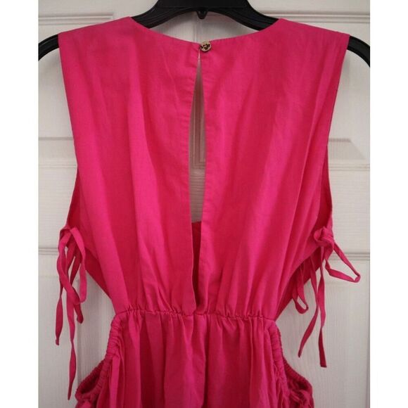 Free People OB1734765 Women's Sz S Magentiful Pink Fabiana Midi Dress - Picture 5 of 15